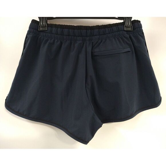 Athleta Colorblocked Shorts Women's Size‎ 6 Navy Blue Black Running - Picture 5 of 5